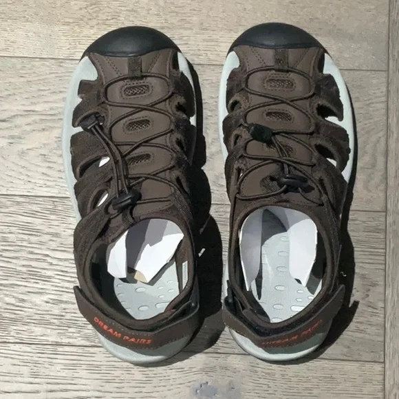 Dream Pairs Brown Sandals 8.5 size - Picture 1 of 3